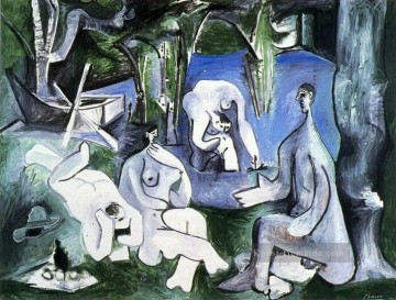 Le Dejeuner sur l herbe Manet 5 1961 Kubismus Ölgemälde